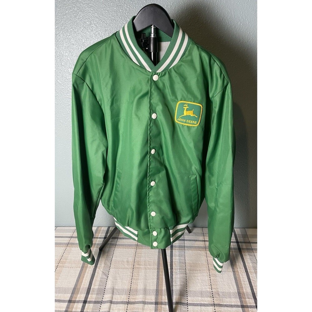 John Deere Vintage Bomber Jacket 90s Swingster Size Medium Size Medium USA